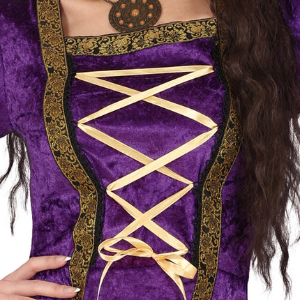 Disfraz Medieval Morado Damas