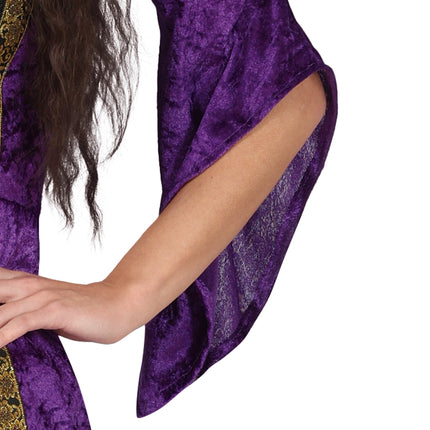 Disfraz Medieval Morado Damas