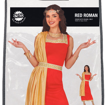 Traje Romano Vestido Rojo