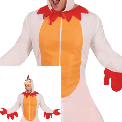 Traje de pollo Hombres