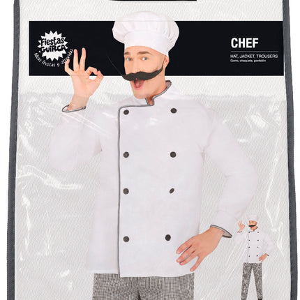 Disfraz de Chef Blanco Hombre