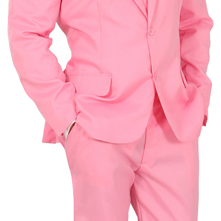 Traje rosa hombre