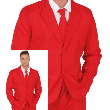 Traje Rojo Hombre