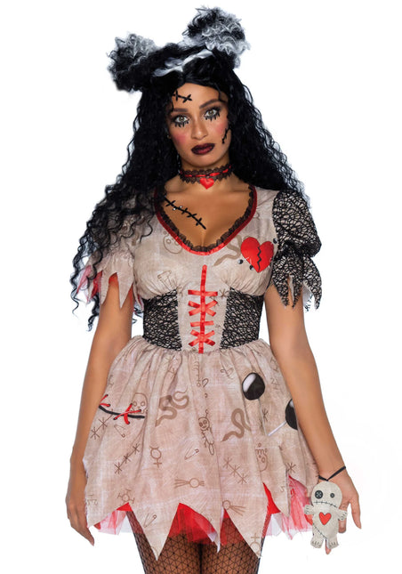 Vestido Halloween Señoras Voodoo Pop Leg Avenue