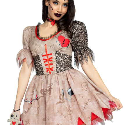 Vestido Halloween Señoras Voodoo Pop Leg Avenue