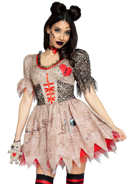 Vestido Halloween Señoras Voodoo Pop Leg Avenue