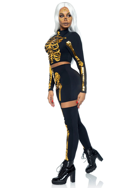 Disfraz de Halloween de Esqueleto para Mujer Leg Avenue