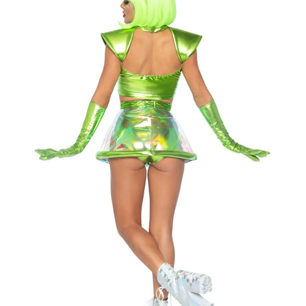 Traje Alien Verde Señoras Leg Avenue