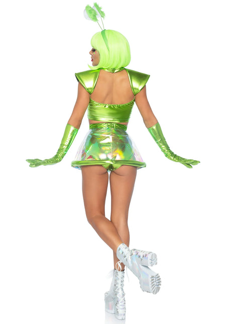 Traje Alien Verde Señoras Leg Avenue