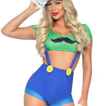 Traje Super Mario Señoras Gamer Leg Avenue