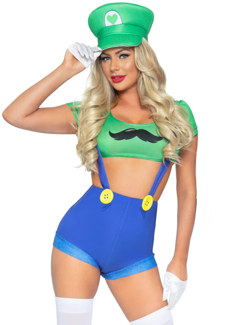 Traje Super Mario Señoras Gamer Leg Avenue