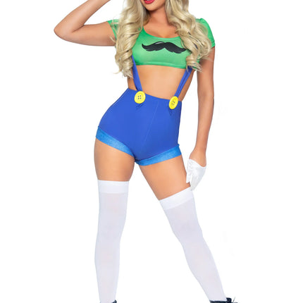 Traje Super Mario Señoras Gamer Leg Avenue