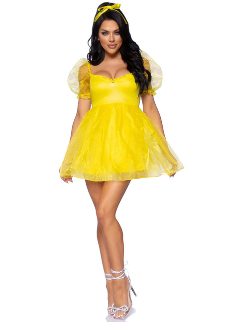 Vestido Princesas Amarillo Señoras Leg Avenue