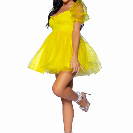 Vestido Princesas Amarillo Señoras Leg Avenue