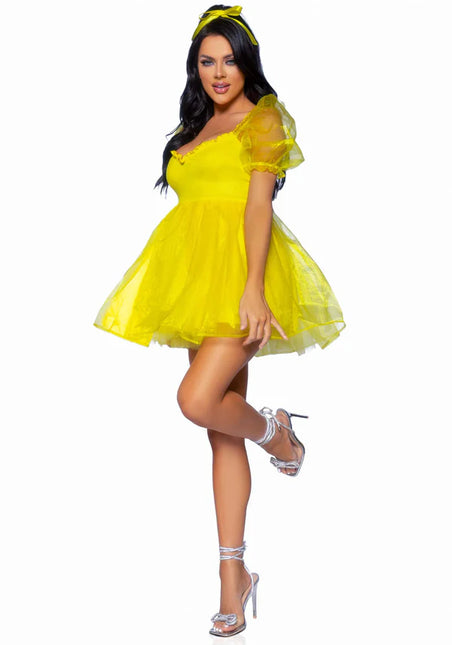 Vestido Princesas Amarillo Señoras Leg Avenue