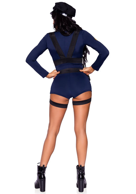 Traje de Policía Azul Señoras Body Leg Avenue