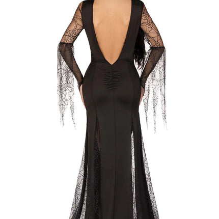 Morticia Vestido Negro Señoras Leg Avenue