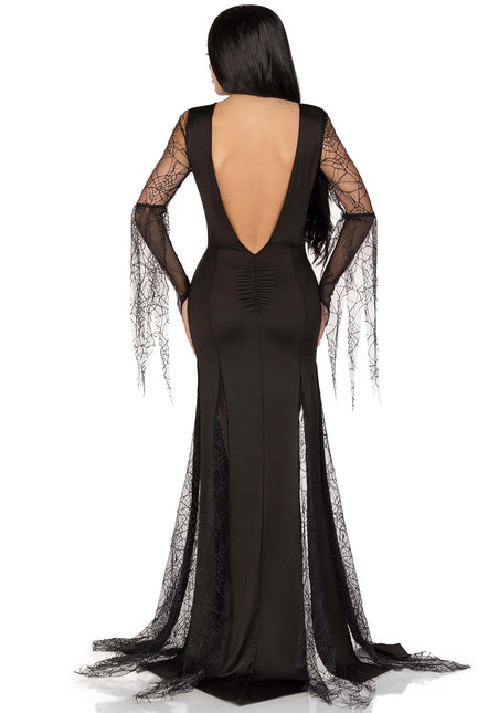 Morticia Vestido Negro Señoras Leg Avenue