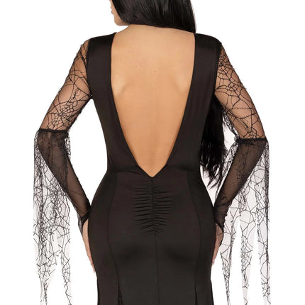 Morticia Vestido Negro Señoras Leg Avenue