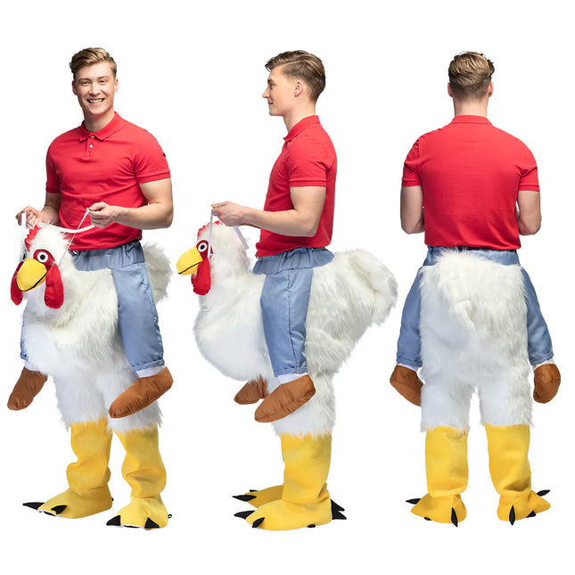 Traje de pollo Los hombres me llevan