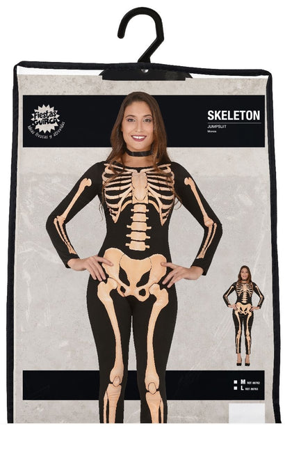 Traje de Halloween de Esqueleto para Mujer