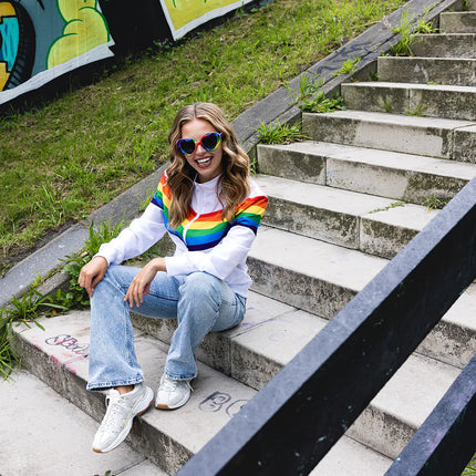 Chaqueta de entrenamiento Vintage Rainbow Babe