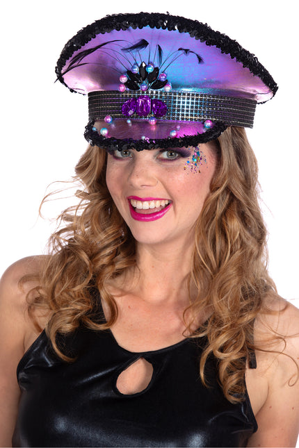 Gorra Burning Man morada