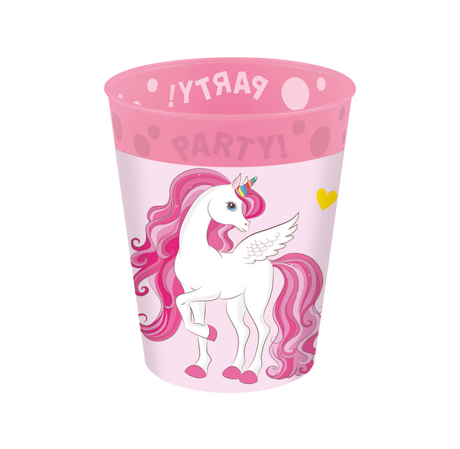 Vasos Unicornio Reutilizables 250ml 4uds.