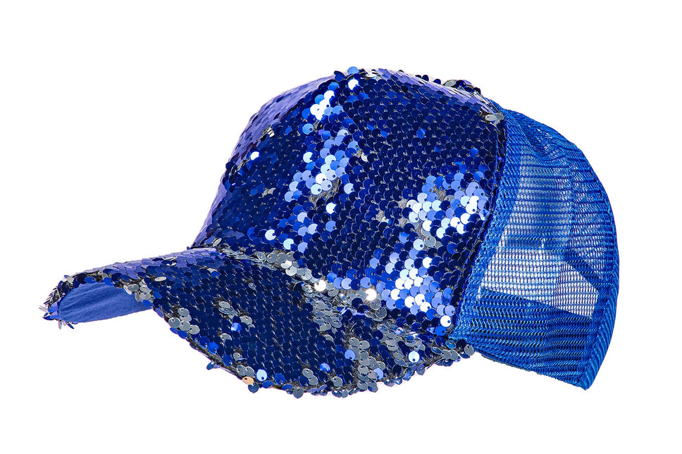 Gorra de béisbol de lentejuelas