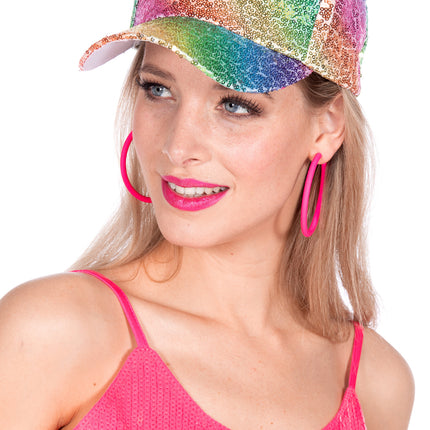 Gorra de béisbol arco iris