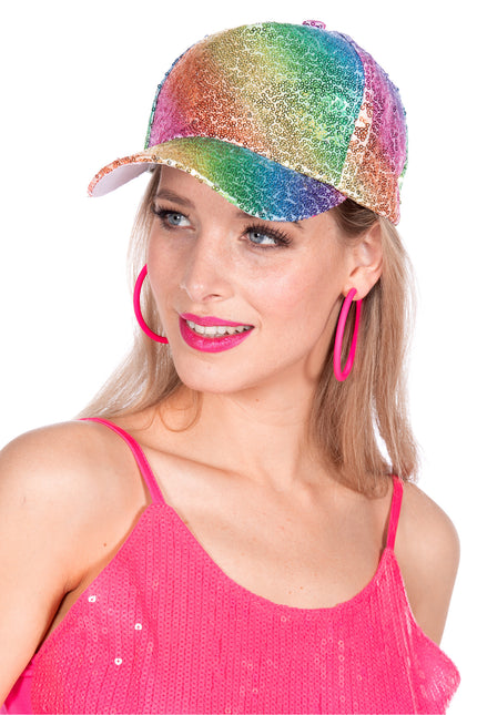 Gorra de béisbol arco iris