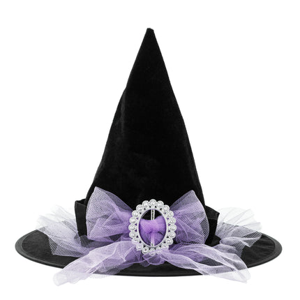 Halloween Sombrero de bruja Negro Morado