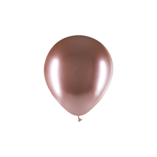 Globos Oro Rosa Cromados 13cm 100pcs