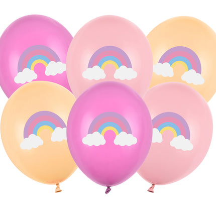 Globos Arco Iris 30cm 6pcs