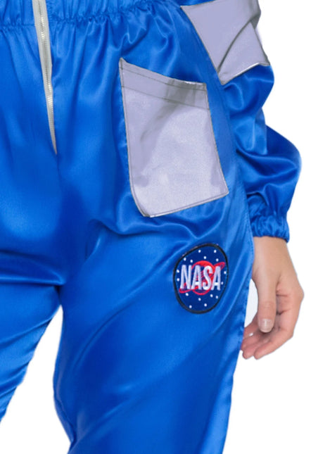 Astronaut Jumpsuit Blauw Dames Leg Avenue - Partywinkel - 714718551333