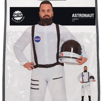 Astronauten Pak Wit Heren Nasa - Partywinkel - 8434077864876