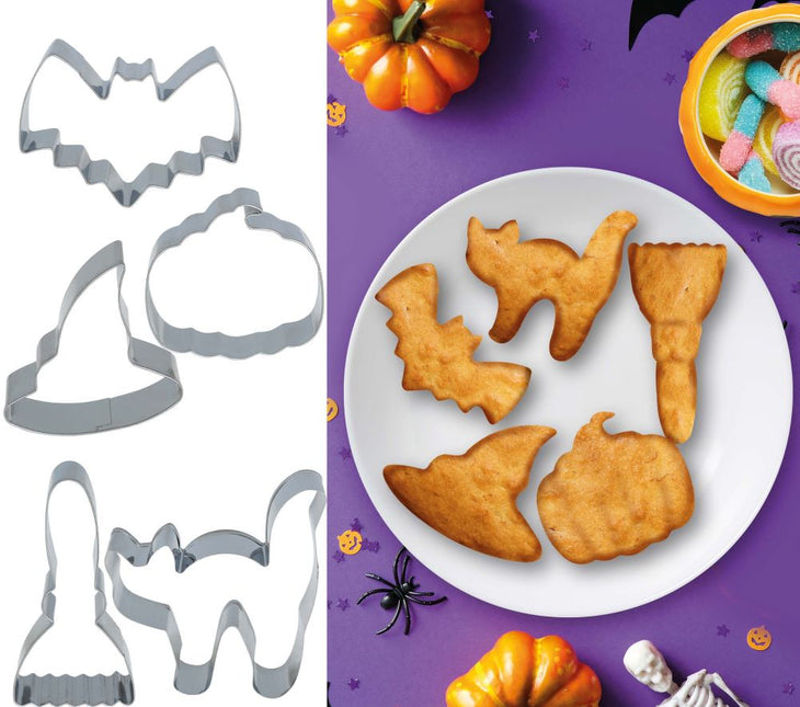 Moldes para galletas de Halloween 5pcs