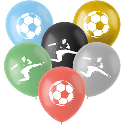 Globos de látex - Fútbol Fantástico - 33 cm - 6 piezas