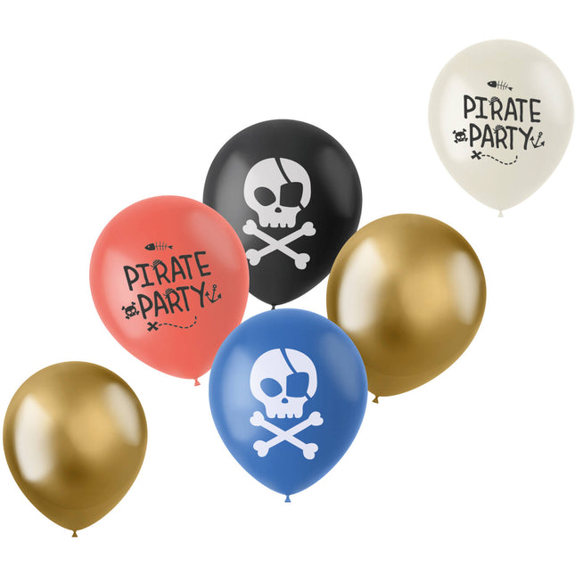 Globos de látex - Fiesta Pirata - 33 cm - 6 piezas