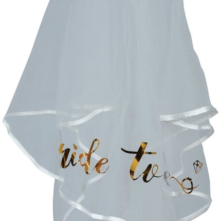 Bride To Be Sluier 70cm - Partywinkel - 8434077230237