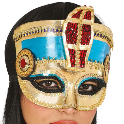 Cleopatra Oogmasker Goud - Partywinkel - 8434077120002