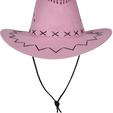 Cowboy Hoed Roze - Partywinkel - 8434077230268