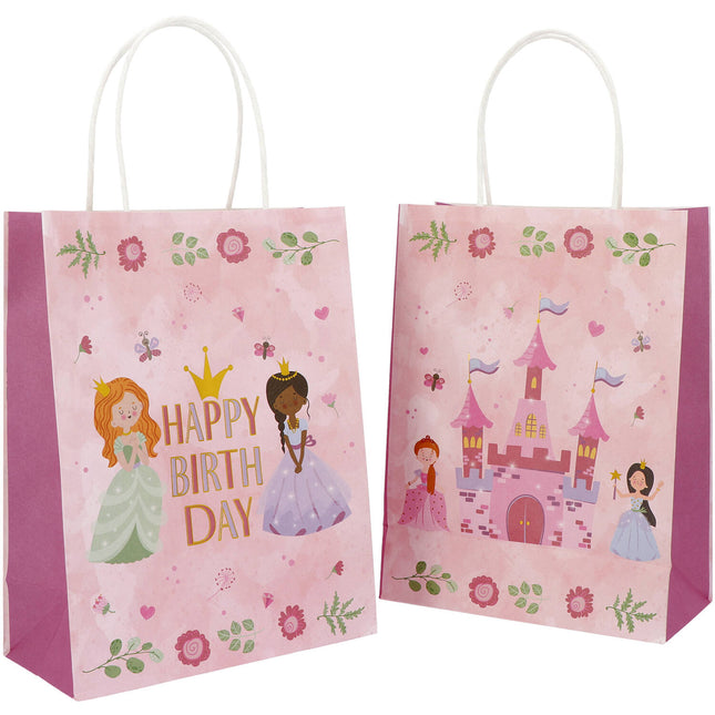 Bolsas de regalo - Pretty Princess - 20 x 27 cm - 6 unidades