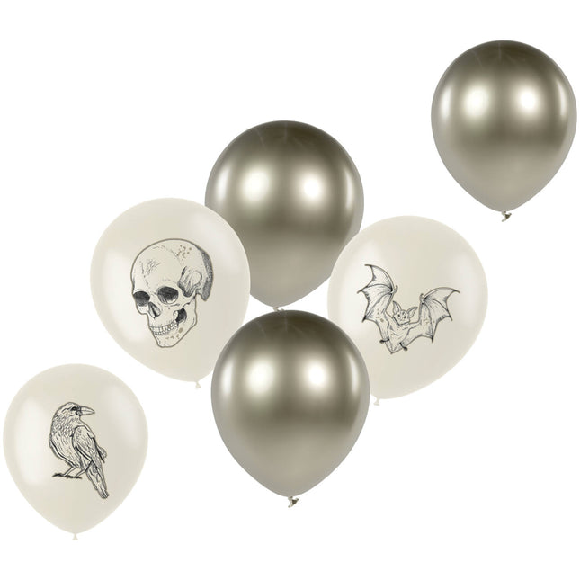 Globos de Halloween Curiosidades espeluznantes 6pcs