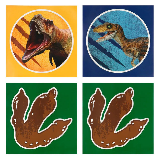 Dino Stickers 4st - Partywinkel - 8712026506146