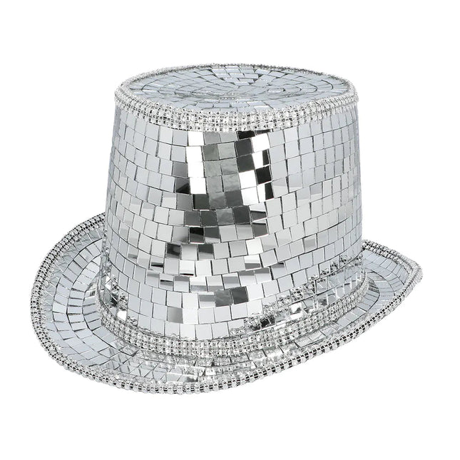 Disco 70S Hoed Zilver Discobal Look - Partywinkel - 8712026007469