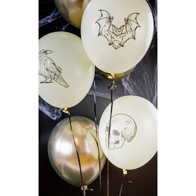 Globos de Halloween Curiosidades espeluznantes 6pcs