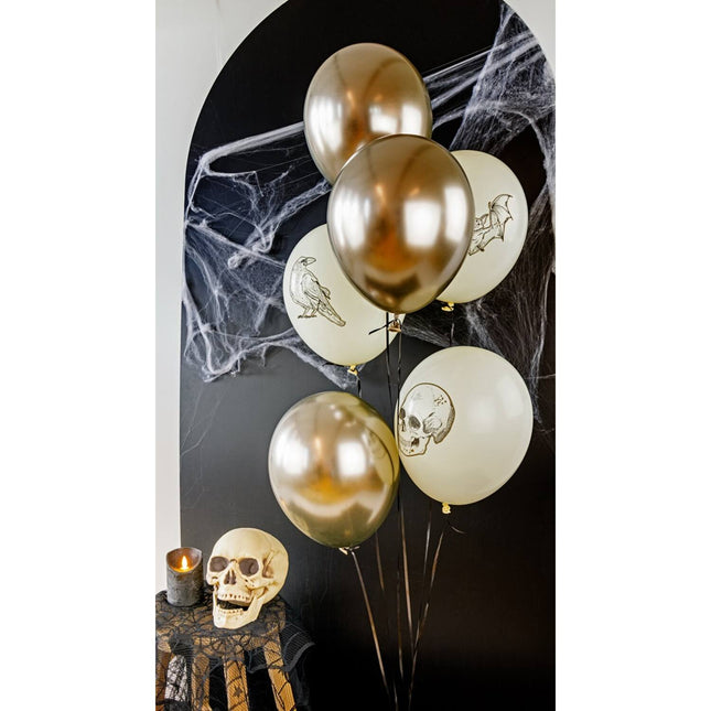 Globos de Halloween Curiosidades espeluznantes 6pcs