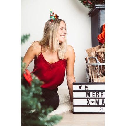 Diadema Árbol de Navidad Con Regalo