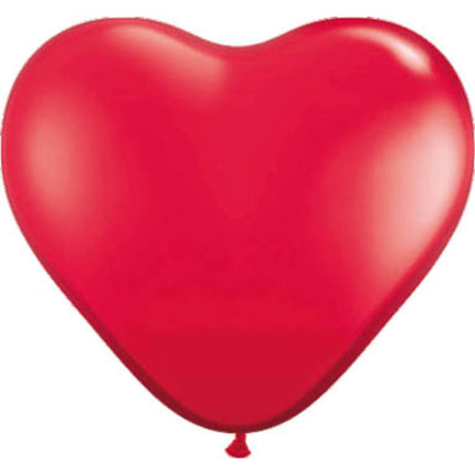 Globos Corazón Rojo 30cm 8pcs